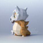 Papercraft of Cubone Pokémon in origami