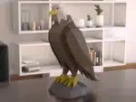 3D Origami Eagle Papercraft, view 2