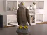 3D Origami Eagle Papercraft, 3D model