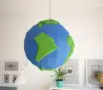 Papercraft del pianeta Terra in origami 3D