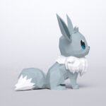Papercraft Eevee shiny em origami 3D