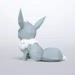 Shiny Eevee 3D origami papercraft