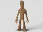Papercraft de Groot adulte en origami 3D