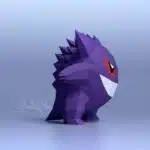 Gengar Pokémon Papercraft in 3D Origami, detail