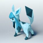 Papercraft von Glaziola Pokémon in origami