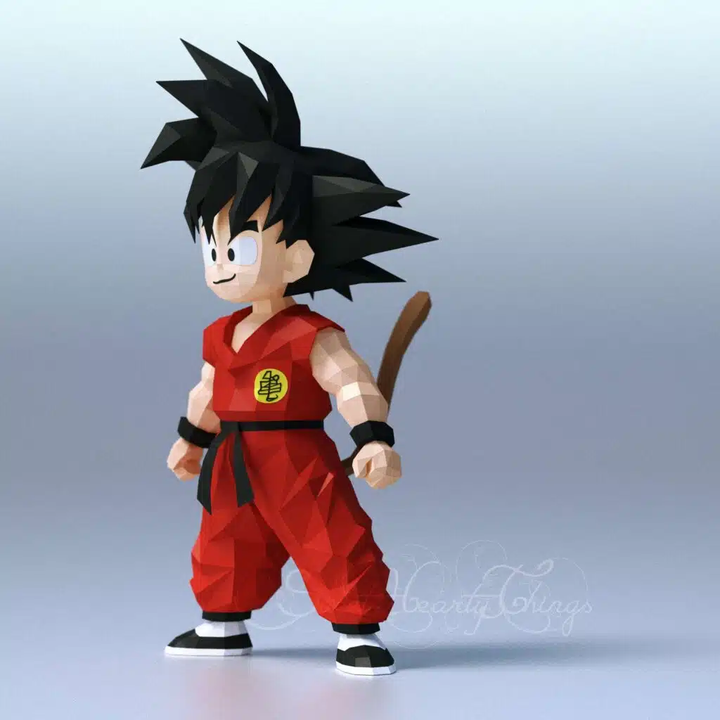 Papercraft für Kinder: Goku als Origami