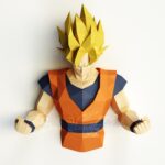 Papercraft von Son Goku in Origami