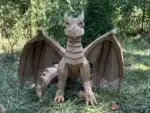 3D Origami Papercraft Dragon, view 2