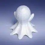 Origami papercraft little ghost, assembled