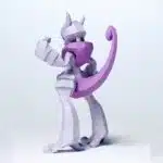 papercraft de méga Mewtwo X en origami 3D