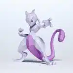 3D Origami Mewtwo Papercraft, view 2