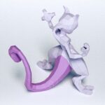 Papercraft of Mewtwo in 3D origami