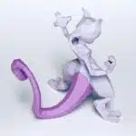 3D Origami Mewtwo Papercraft, detail