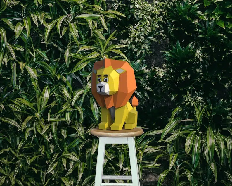 Modèle d'enfant de lion