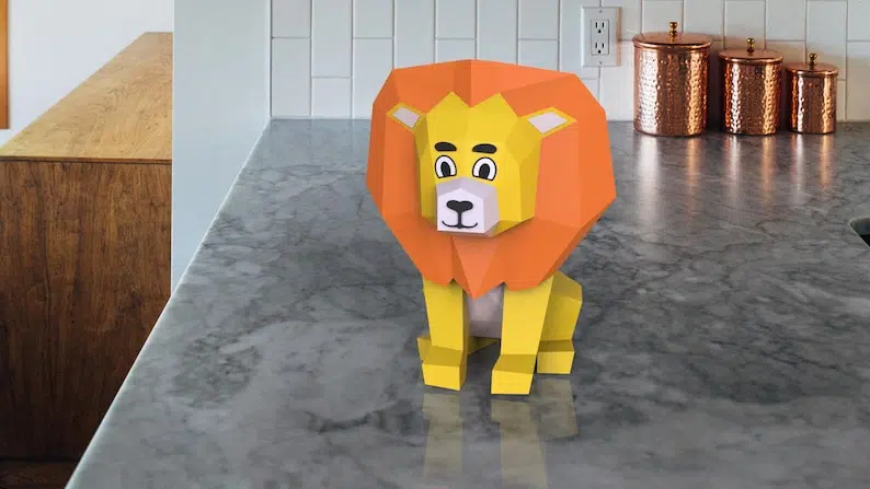 Modèle d’enfant de lion