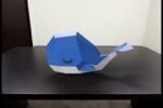 Papercraft whale child model