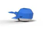 Papercraft whale child model