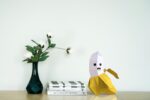 Papercraft modelo de banana para crianças