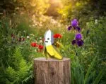 Bananenmodell für Kinder, Papercraft 3D, Ansicht 2, Ansicht 2