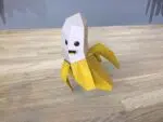 Bananenmodell für Kinder, Papercraft 3D, 3D-Modell, Ansicht 2