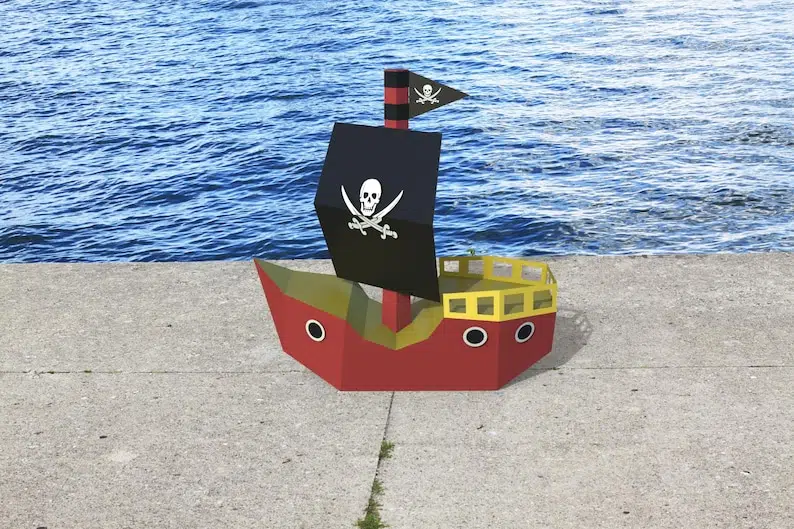 Modèle enfant de bateau pirate, weergave 4