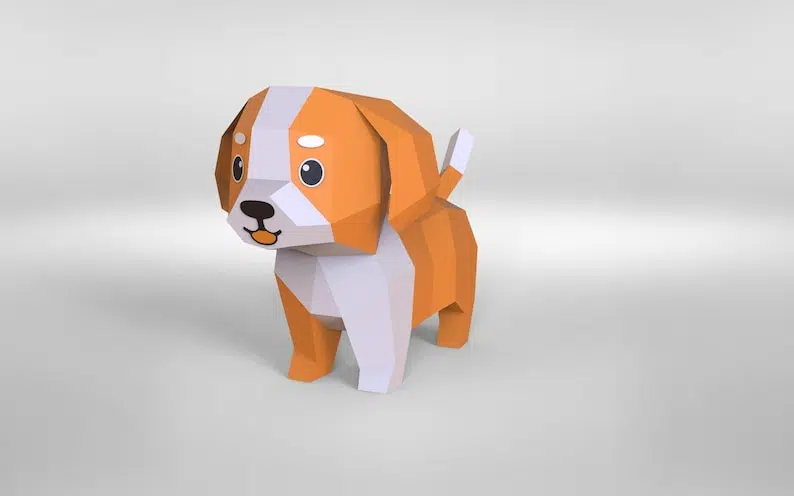 Modèle enfant de chiot mignon