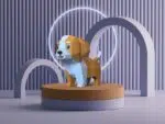 Modèle enfant de chiot mignon