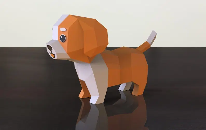 Modèle enfant de chiot mignon