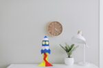 Papercraft rocket model for kids