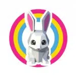 Modèle enfant de lapin mignon