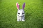 Modèle enfant de lapin mignon