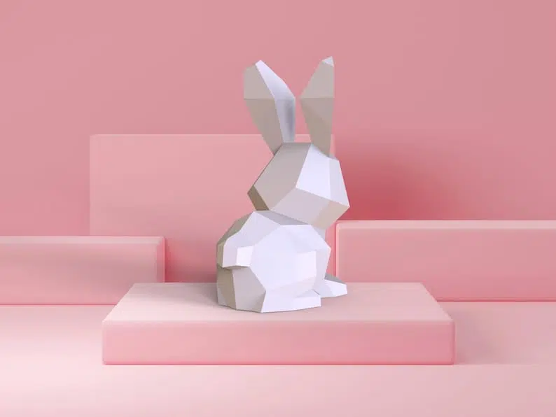 Modèle enfant de lapin mignon