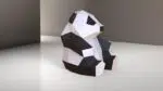Panda-Kindermodell, Papercraft 3D, 3D-Modell