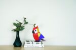 Papercraft parrot for kids in 3D origami