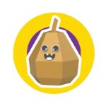 Papercraft pera origami para niños