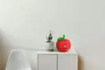 Papercraft apple for kids in 3D origami