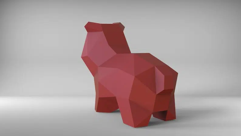 Modelo infantil de urso