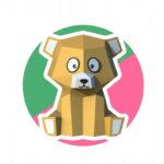 Papercraft oso de peluche para niños