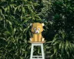 Modelo infantil de urso de pelúcia