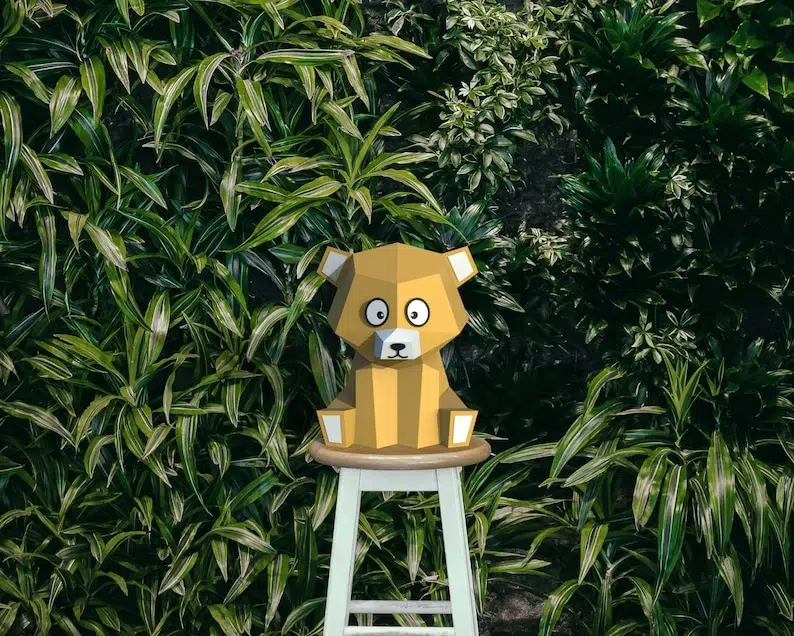 Modelo infantil de urso de pelúcia