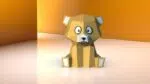 Modelo infantil de urso de pelúcia