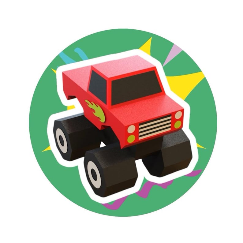 Papercraft monster truck for kids Papercraft monster truck for kids