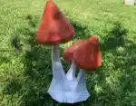 Red Mushroom Papercraft in 3D Origami, view 2