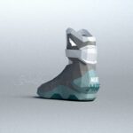 Papercraft de chaussures de Retour vers le Futur en origami 3D
