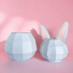 Papercraft rabbit box in origami