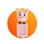 Papercraft di cornice con testa di maiale in origami