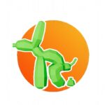 Papercraft di cane palloncino in origami 3D