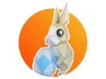 3D-Origami Papercraft Osterhase, Ansicht 2