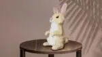 Papercraft de lapin beige en origami 3D