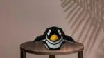 Papercraft de pingouin allongé en origami 3D, weergave 3